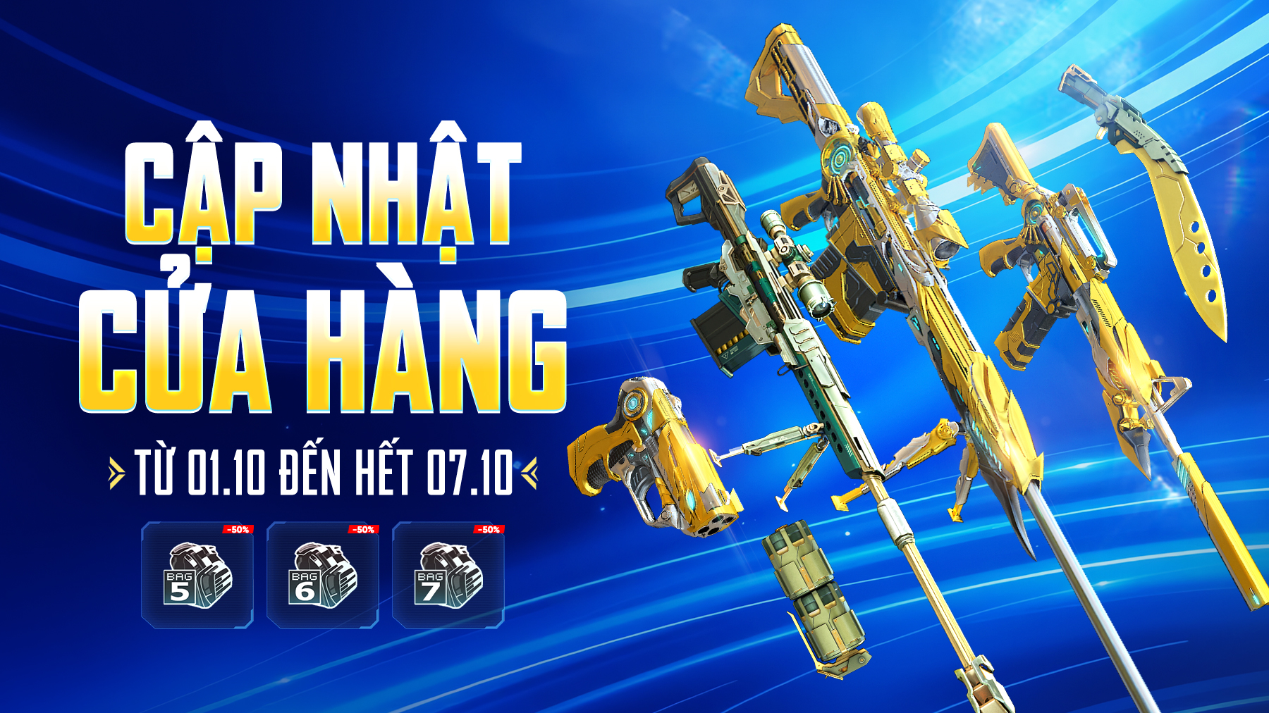 MỞ ĐẦU THÁNG 10 CẬP NHẬT ƯU ĐÃI GIẢM GIÁ BALÔ TỚI 50% CÙNG VỚI BÁU VẬT HẤP DẪN TẠI CỬA HÀNG INGAME