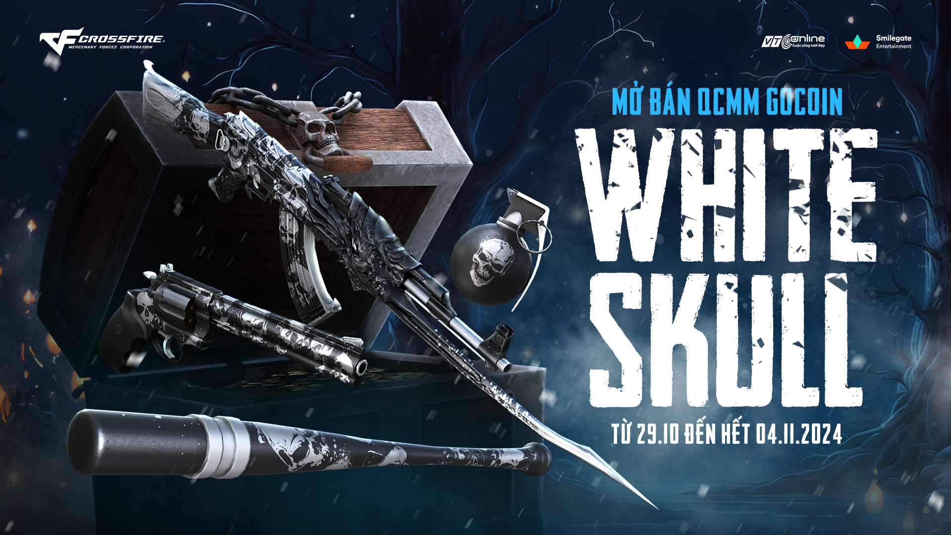 🎃 MỞ BÁN QCMM "WHITE SKULL" CHÀO ĐÓN LỄ HỘI HALLOWEEN! 🎃