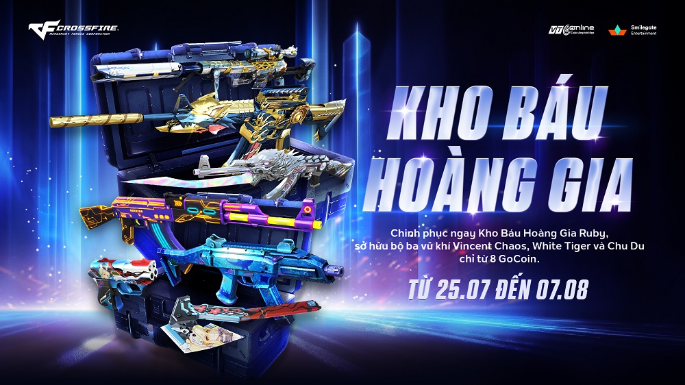 KHO BÁU HOÀNG GIA RUBY: VINCENT CHAOS TRỞ LẠI CƠ HỘI SĂN BỘ 3 VŨ KHÍ ĐẶC BIỆT CỰC CHẤT